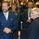 26. september: Kronprins Haakon er til stede på Sparebankforeningens jubileumskonferanse (Foto: Cornelius Poppe, NTB scanpix)
